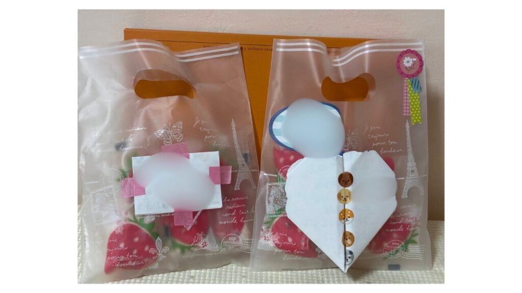 退職祝い孫からの手紙とお菓子